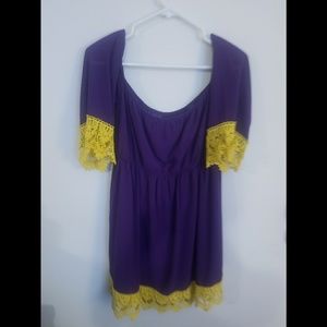 Crochet detail game day dress